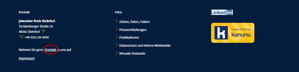 Nehmen Sie Kontakt mit uns auf.